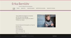Desktop Screenshot of erika-bernloehr.de